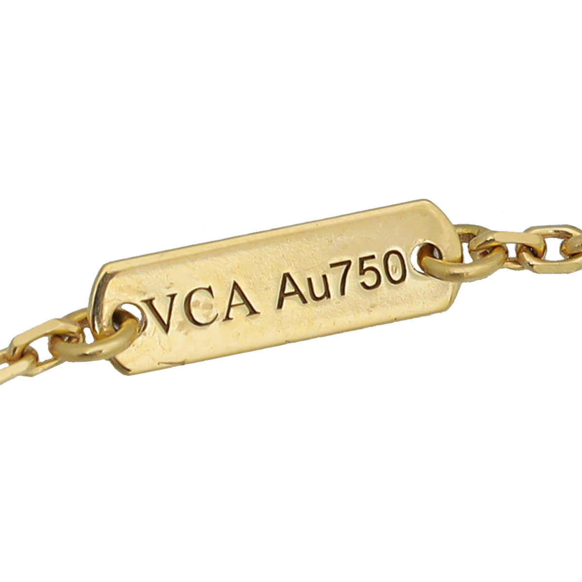 Van Cleef & Arpels 18K Yellow Gold MOP Vintage Alhambra Necklace