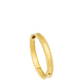 Van Cleef & Arpels 18K Yellow Gold VPerlée Signature Bracelet Small Model