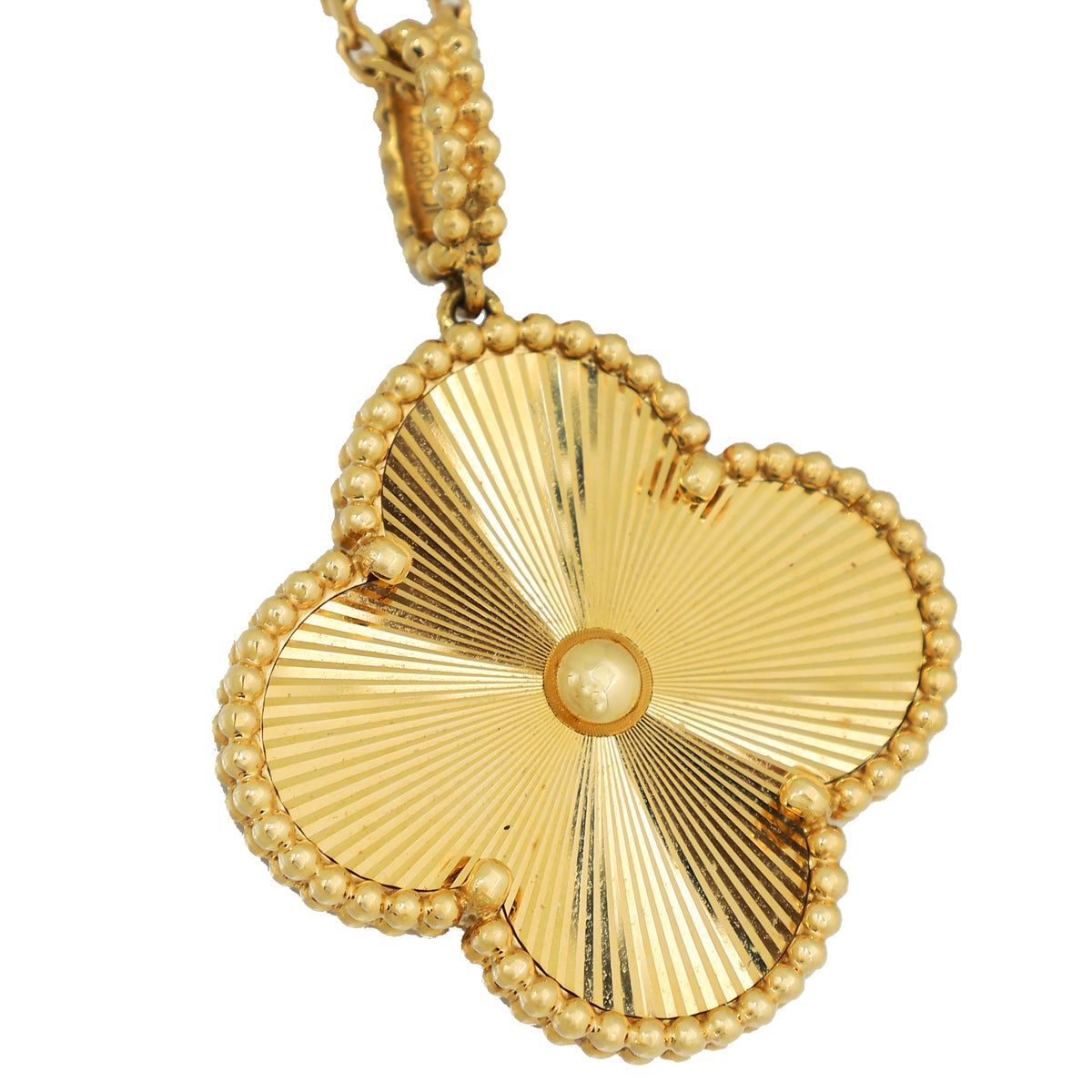 Van Cleef & Arpels 18K Yellow Gold 1 Motif Magic Alhambra Long Necklace