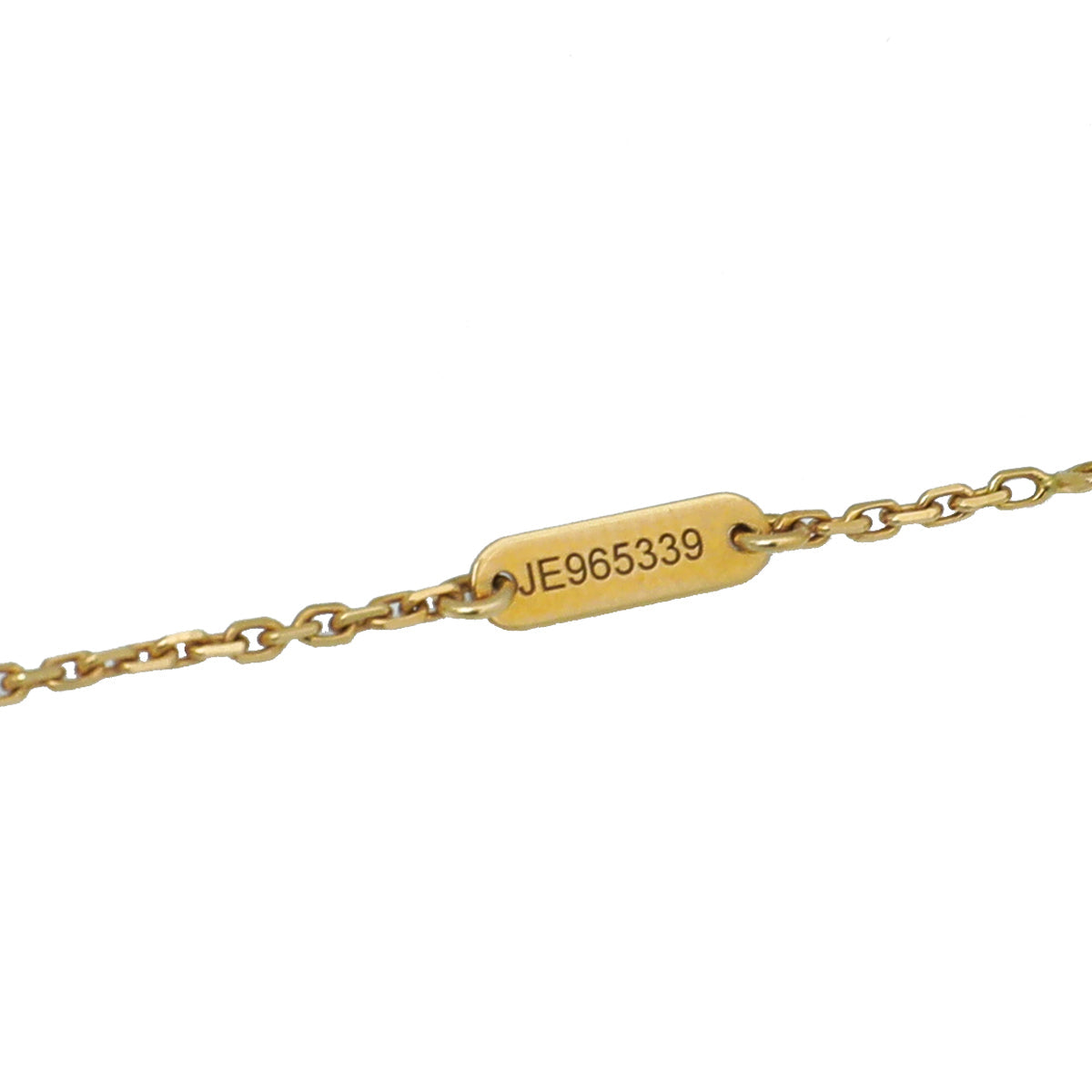 Van Cleef & Arpels 18K Yellow Gold Carnelian Vintage Alhambra Necklace