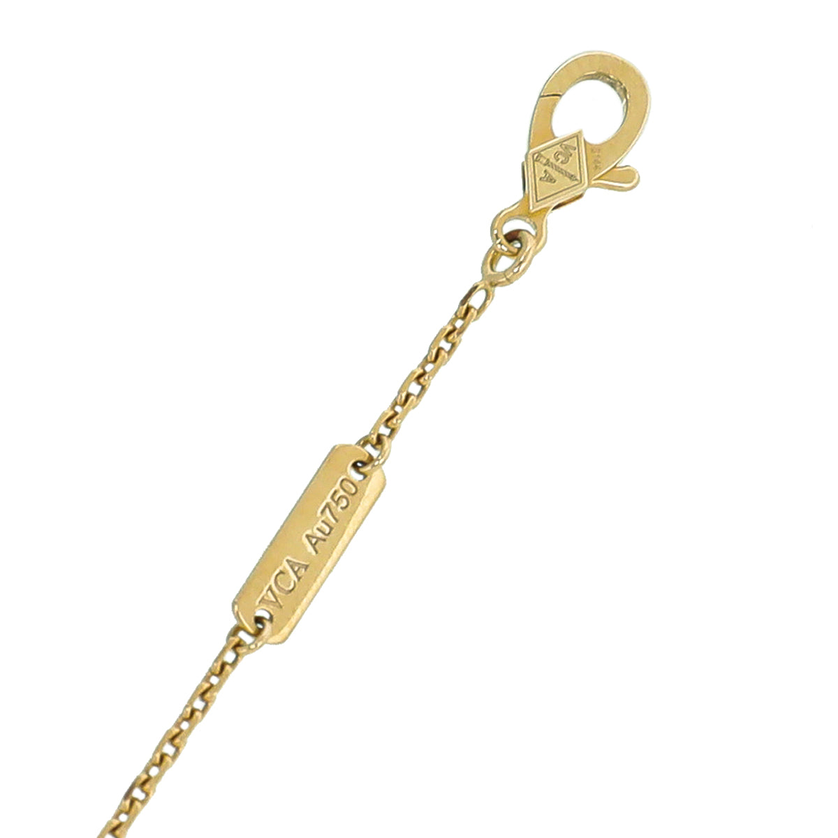 Van Cleef & Arpels 18K Yellow Gold Vintage Alhambra Pendant Necklace