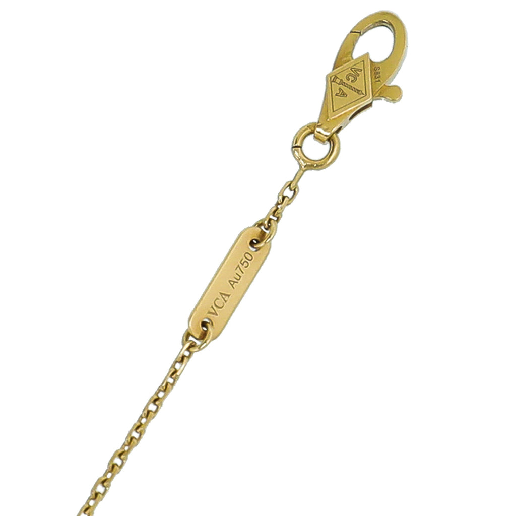 Van Cleef & Arpels 18K Yellow Gold MOP Sweet Alhambra Bracelet