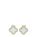 Van Cleef & Arpels 18K Yellow Gold MOP Vintage Alhambra Earrings