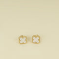 Van Cleef & Arpels 18K Yellow Gold Sweet Alhambra MOP Earstuds