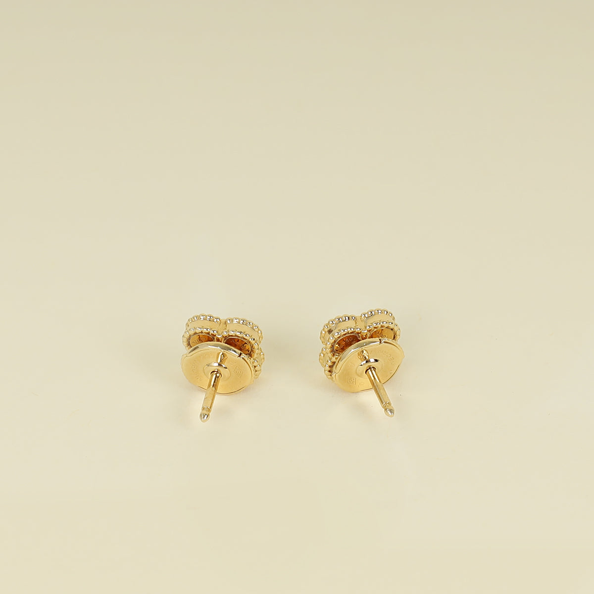 Van Cleef & Arpels 18K Yellow Gold Sweet Alhambra MOP Earstuds