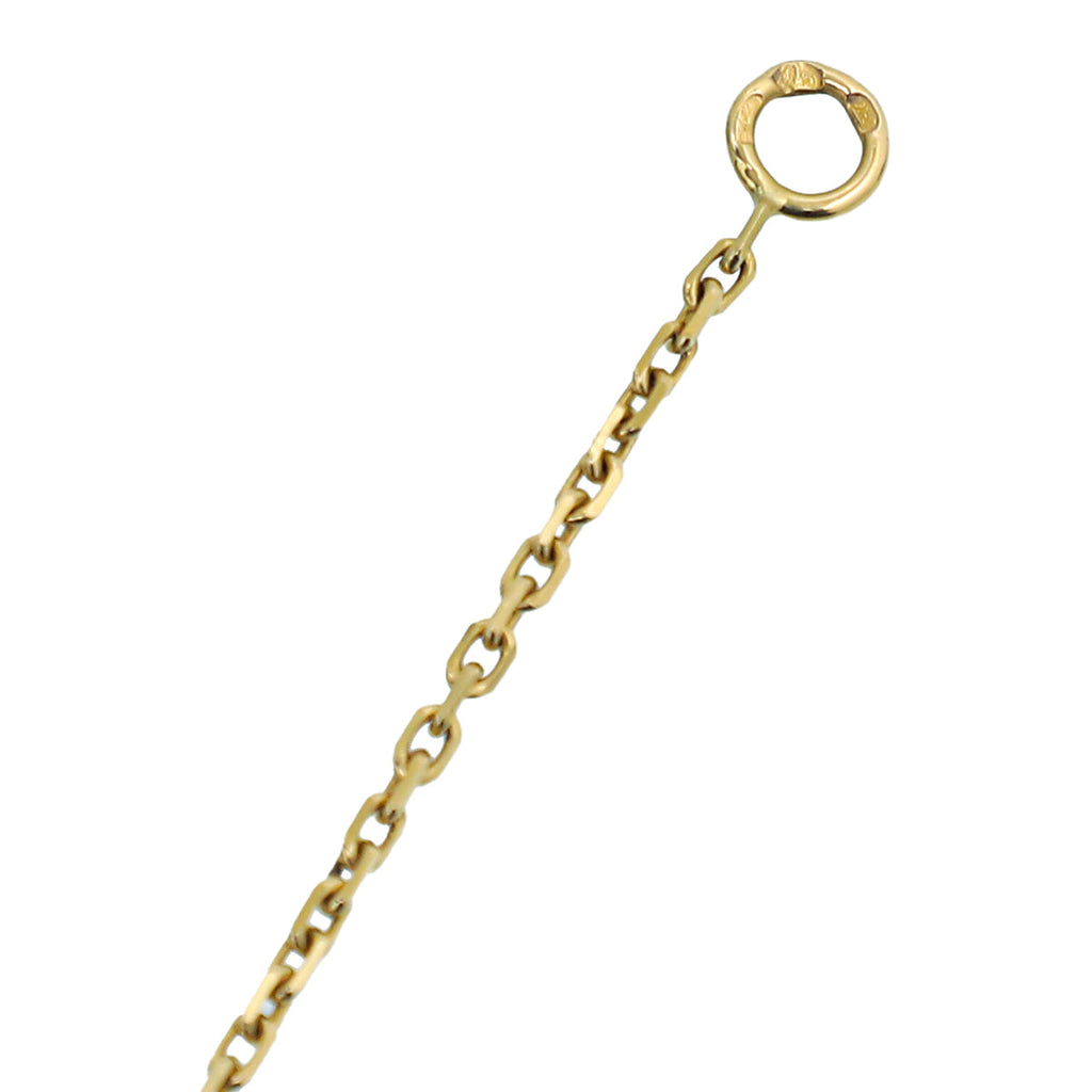 Van Cleef & Arpels 18K Yellow Gold MOP Lucky Alhambra Butterfly Pendant Necklace