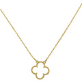 Van Cleef & Arpels 18K Yellow Gold MOP Vintage Alhambra Necklace