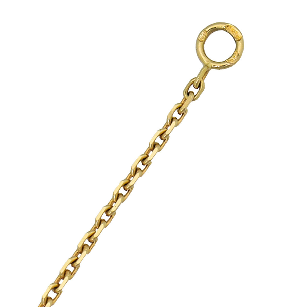 Van Cleef & Arpels 18K Yellow Gold Malachite Vintage Alhambra Pendant Necklace