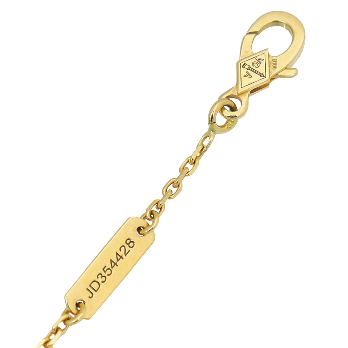 Van Cleef & Arpels 18K Yellow Gold MOP Vintage Alhambra Necklace