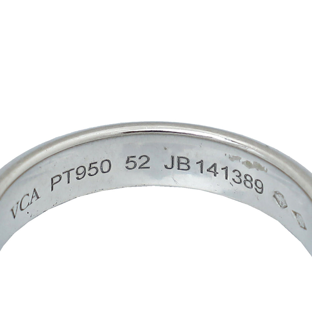 Van Cleef & Arpels Platinum Diamond Toujours Etoiles Wedding Band 52