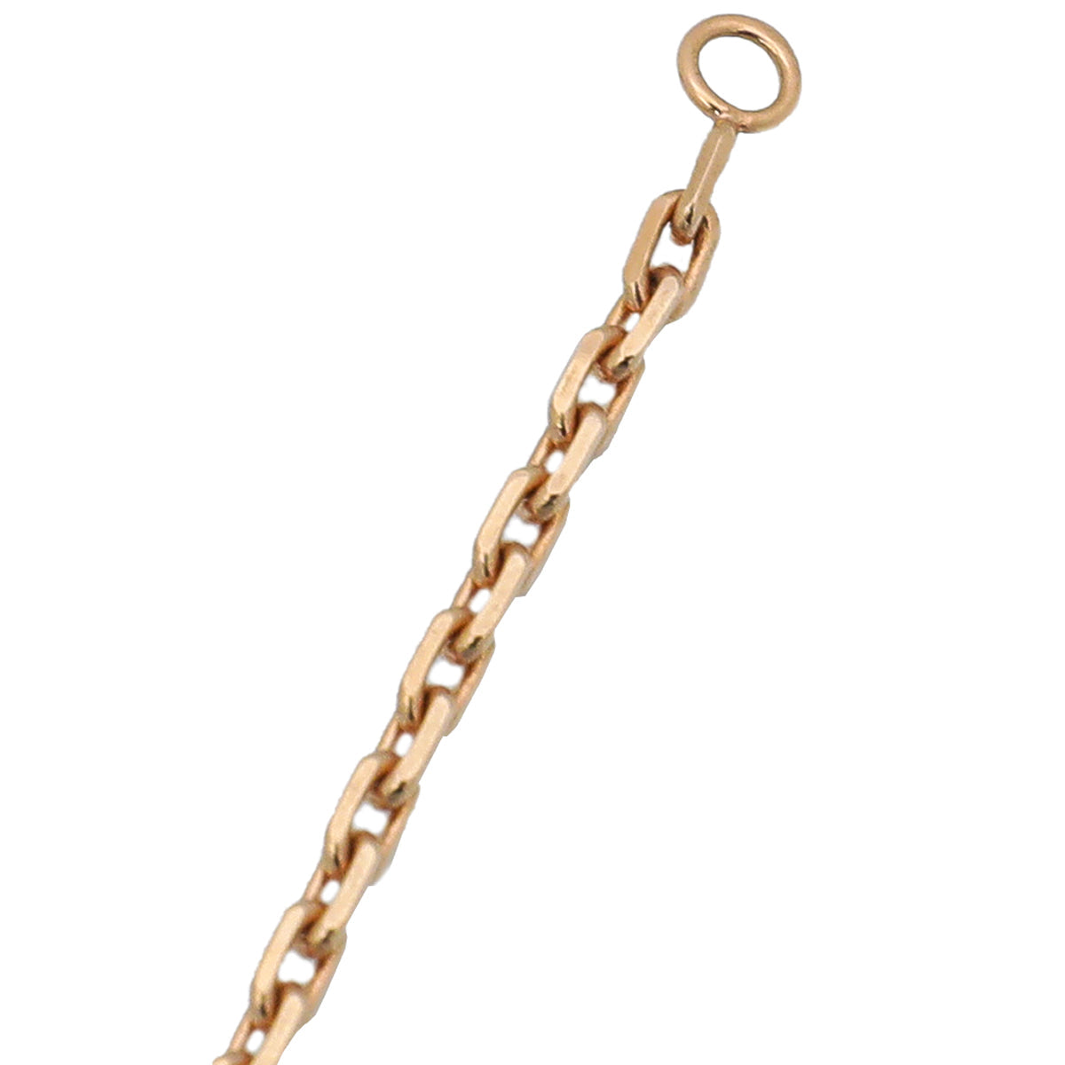 Van Cleef & Arpels 18K Pink Gold Diamonds Alhambra Secret Quartz Pendant Watch