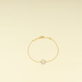 Van Cleef & Arpels 18K Yellow Gold Sweet Alhambra MOP Bracelet