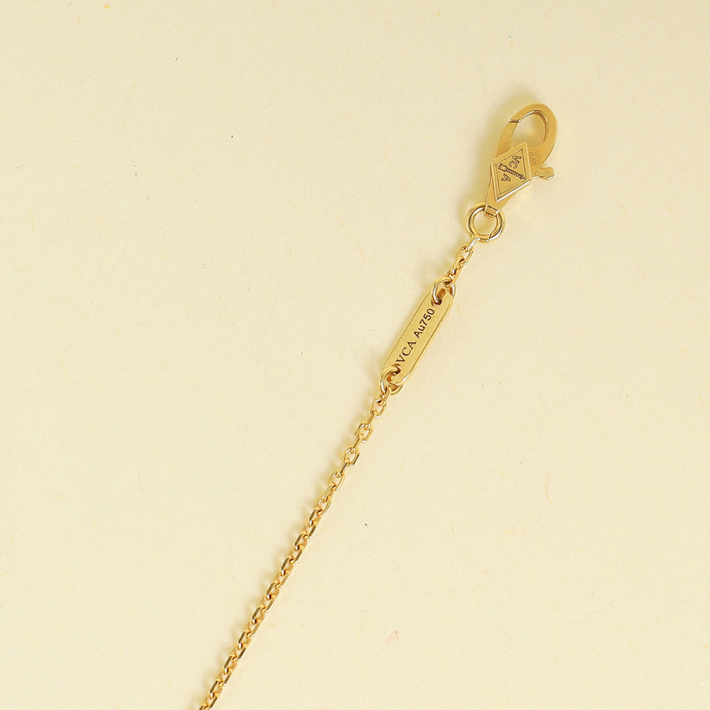 Van Cleef & Arpels 18K Yellow Gold Sweet Alhambra MOP Bracelet
