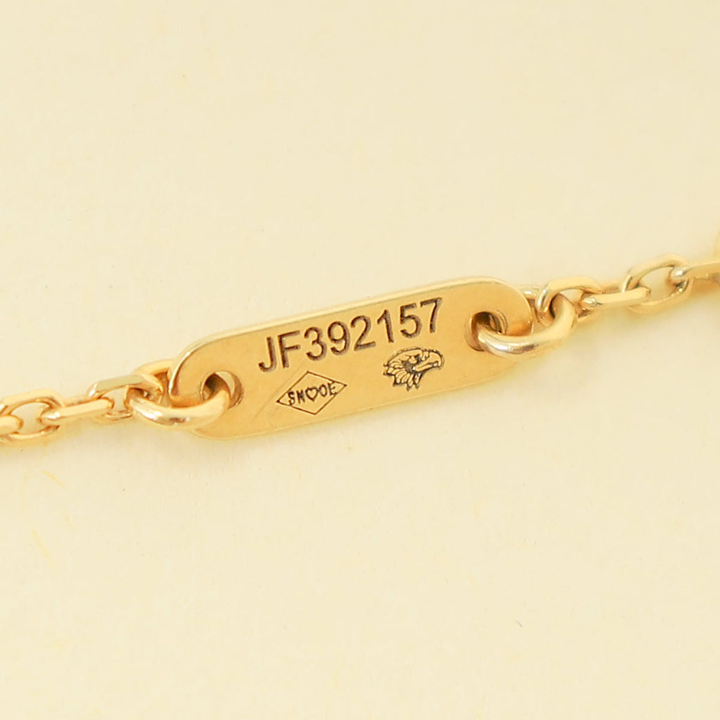 Van Cleef & Arpels 18K Yellow Gold Sweet Alhambra MOP Bracelet