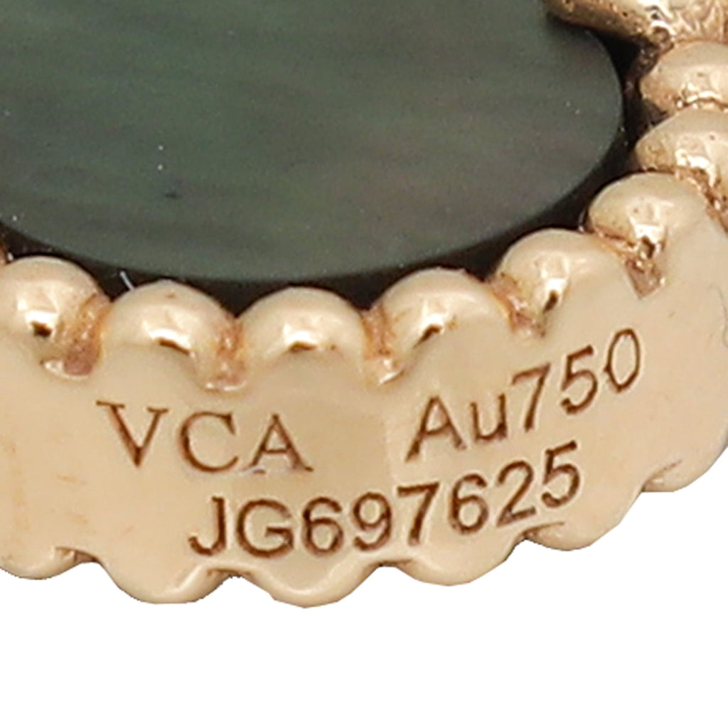 Van Cleef & Arpels 18K Rose Gold 5 Motifs Diamond Vintage Alhambra Bracelet