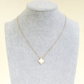 Van Cleef & Arpels 18K Yellow Gold Vintage Alhambra MOP Pendant Necklace
