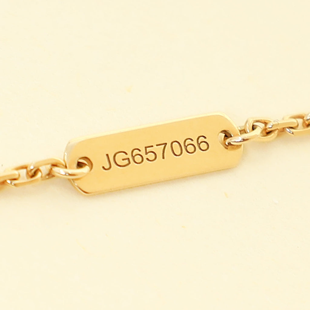 Van Cleef & Arpels 18K Yellow Gold Vintage Alhambra MOP Pendant Necklace