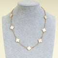 Van Cleef & Arpels 18K Yellow Gold Vintage Alhambra 10 Motifs Necklace