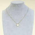 Van Cleef & Arpels 18K Yellow Gold Alhambra MOP Pendant Necklace