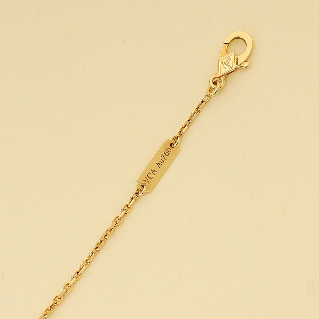 Van Cleef & Arpels 18K Yellow Gold Vintage Alhambra Pendant Necklace