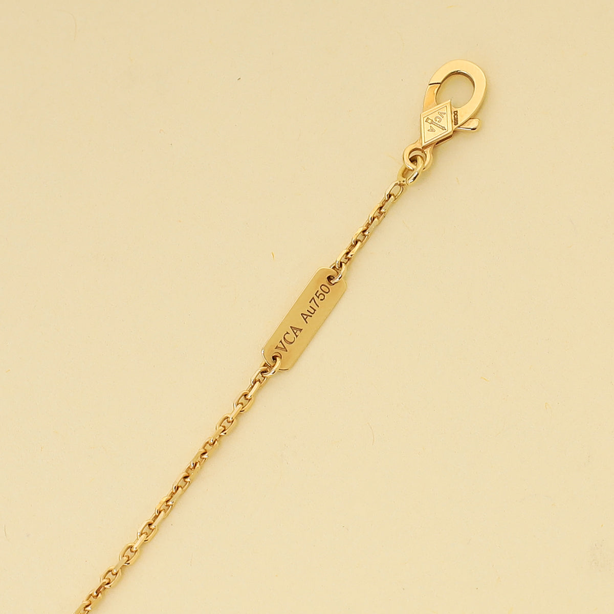 Van Cleef & Arpels 18K Yellow Gold Vintage Alhambra Pendant Necklace