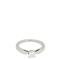 Van Cleef & Arpels Platinum Diamond Bonheur Solitaire Ring 49