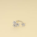 Van Cleef & Arpels 18K White Gold Socrate Between the Finger Ring 52