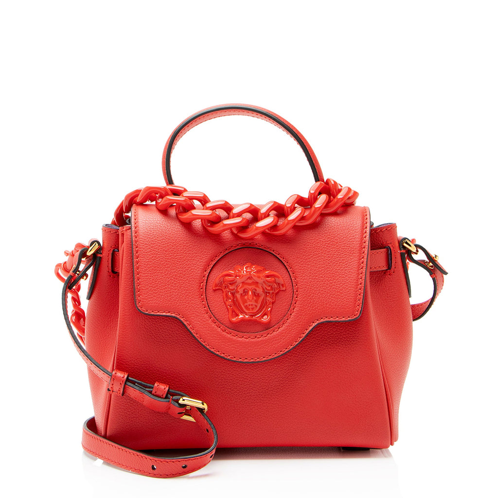 Versace Calfskin La Medusa Small Top Handle