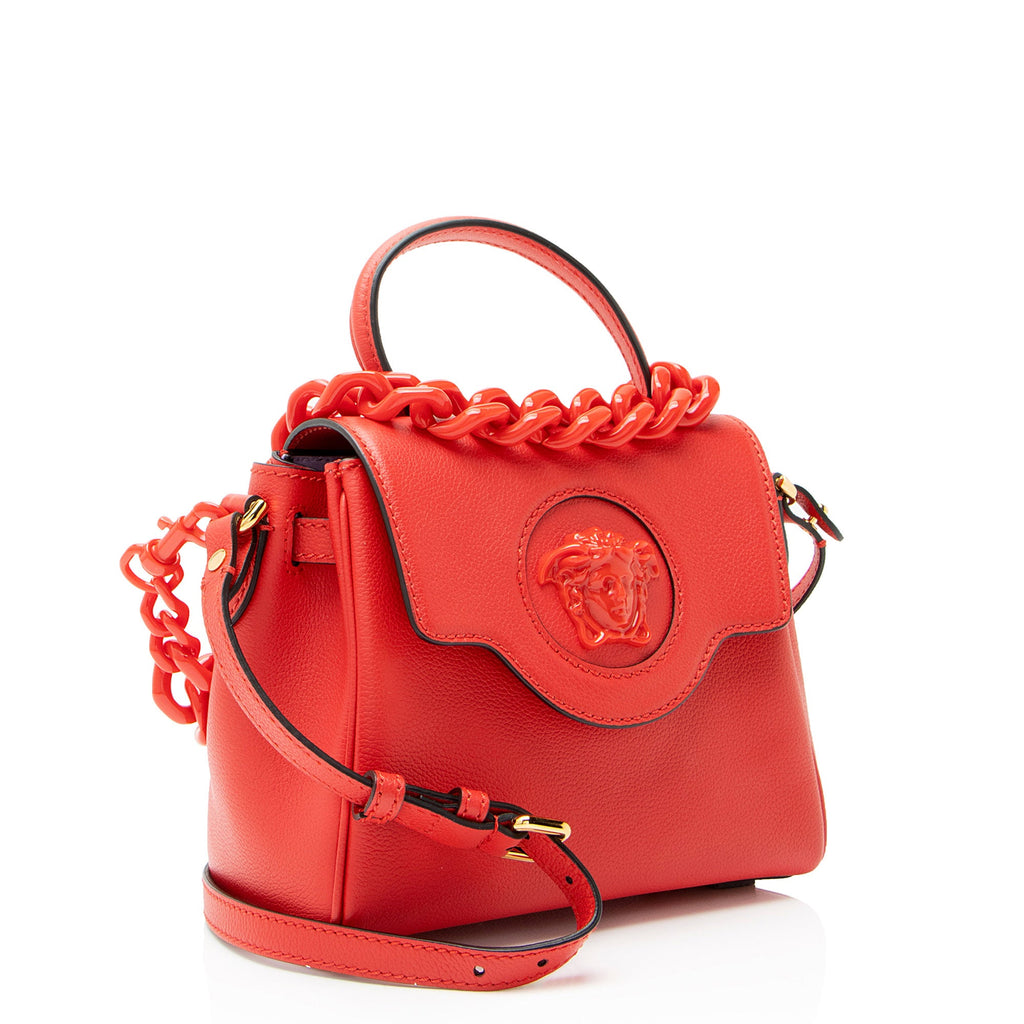 Versace Calfskin La Medusa Small Top Handle