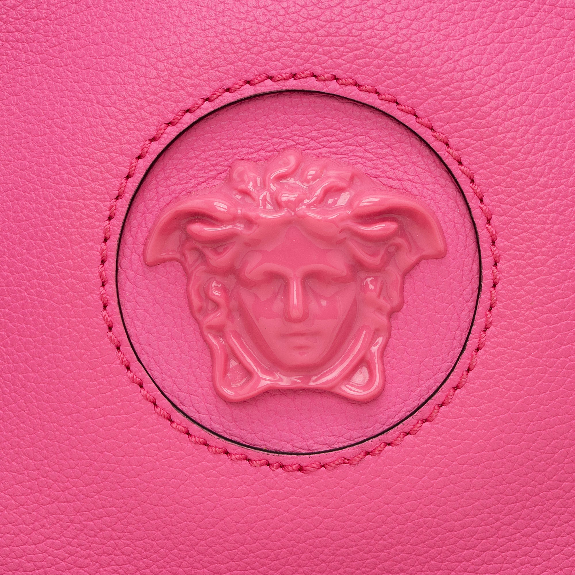 Versace Calfskin Medusa Round Crossbody