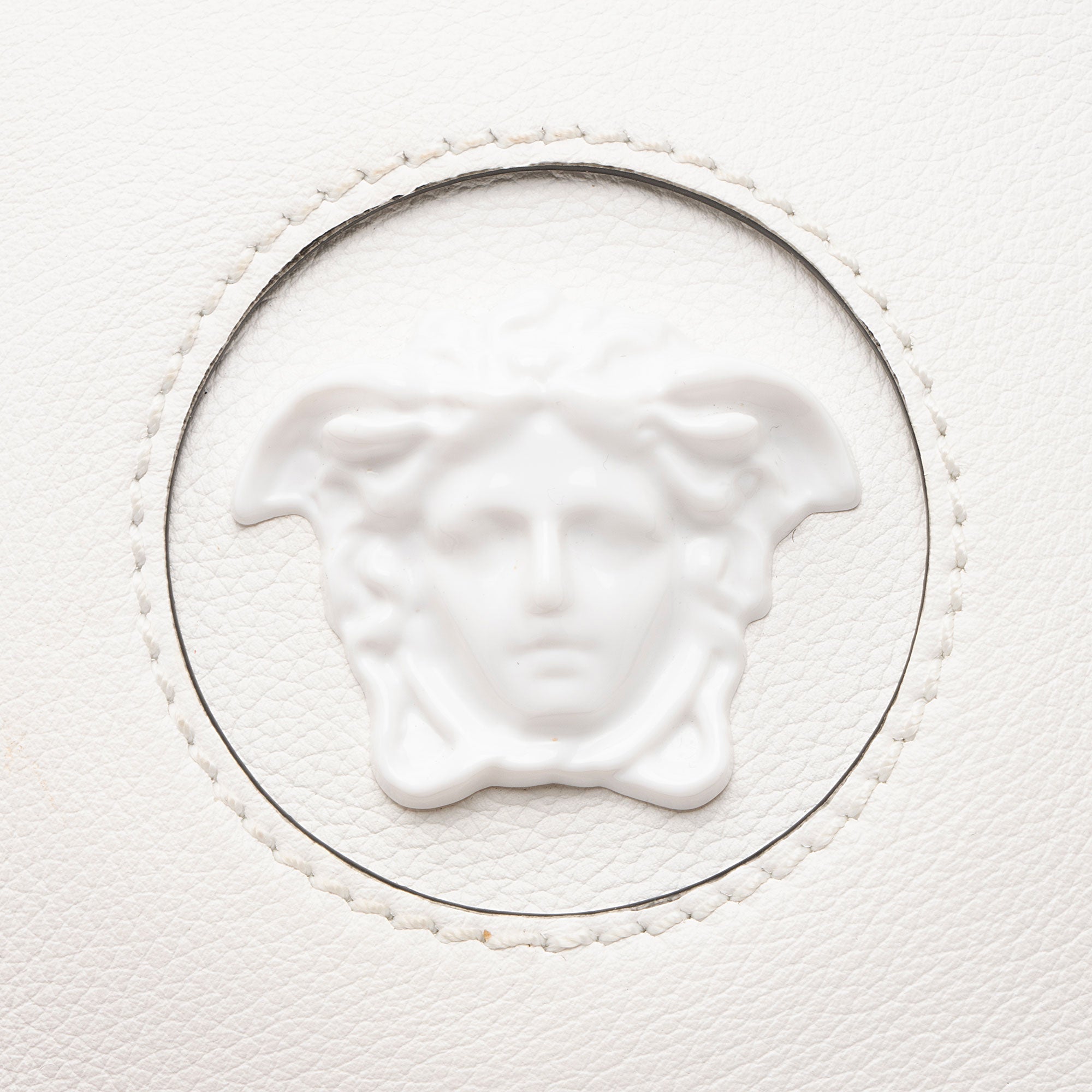 Versace Calfskin Medusa Round Crossbody