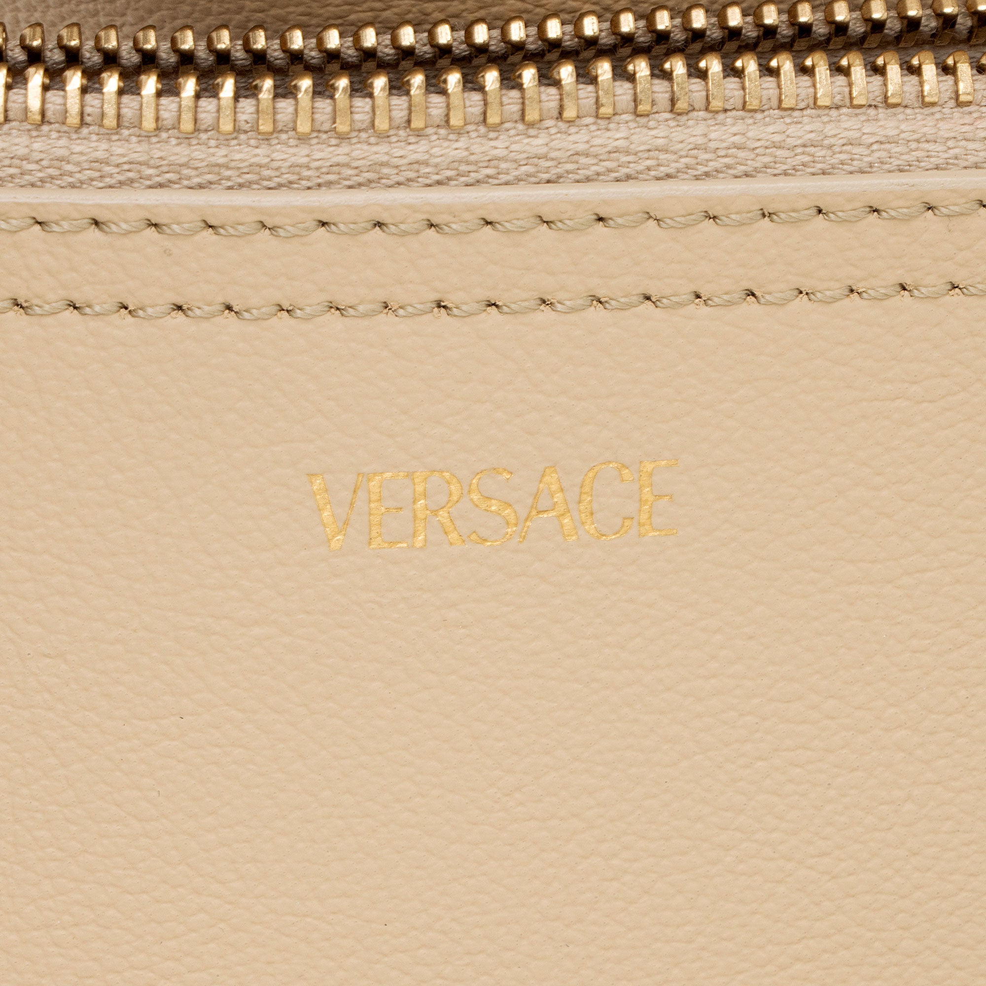 Versace Calfskin Virtus Shopping Tote