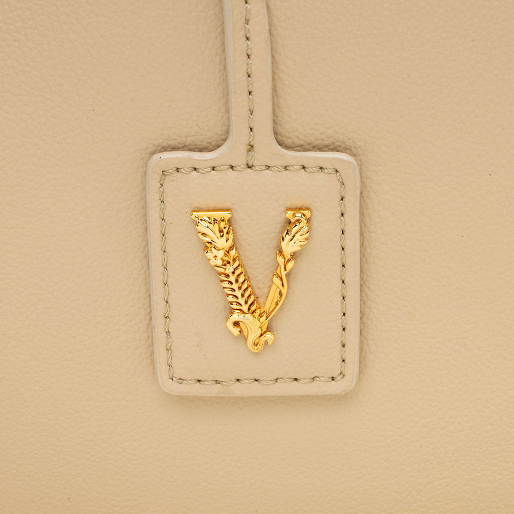 Versace Calfskin Virtus Shopping Tote