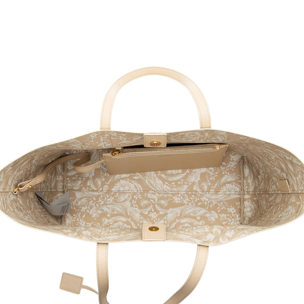 Versace Calfskin Virtus Shopping Tote