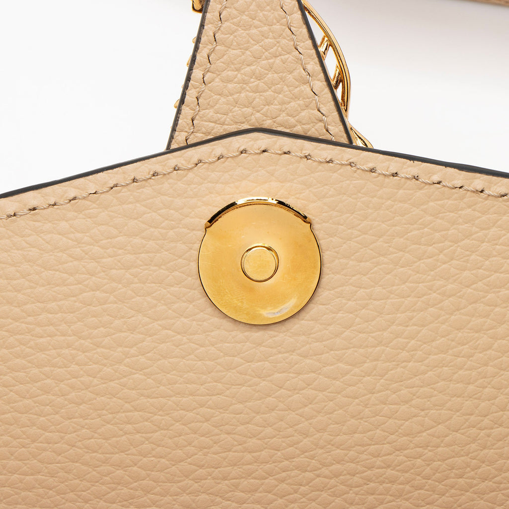 Versace Calfskin Virtus Shoulder Bag
