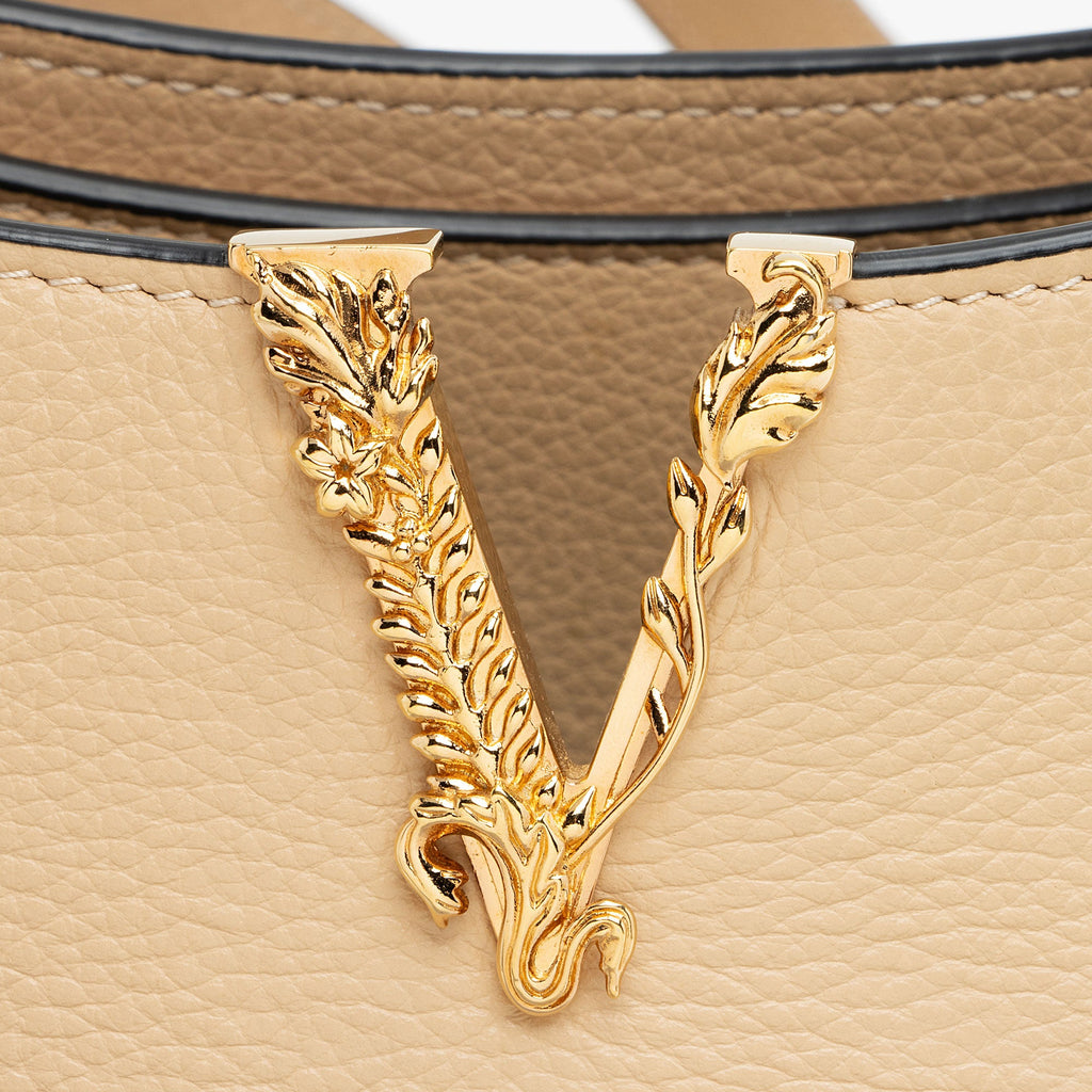 Versace Calfskin Virtus Small Hobo (SHF-lH0yzP)
