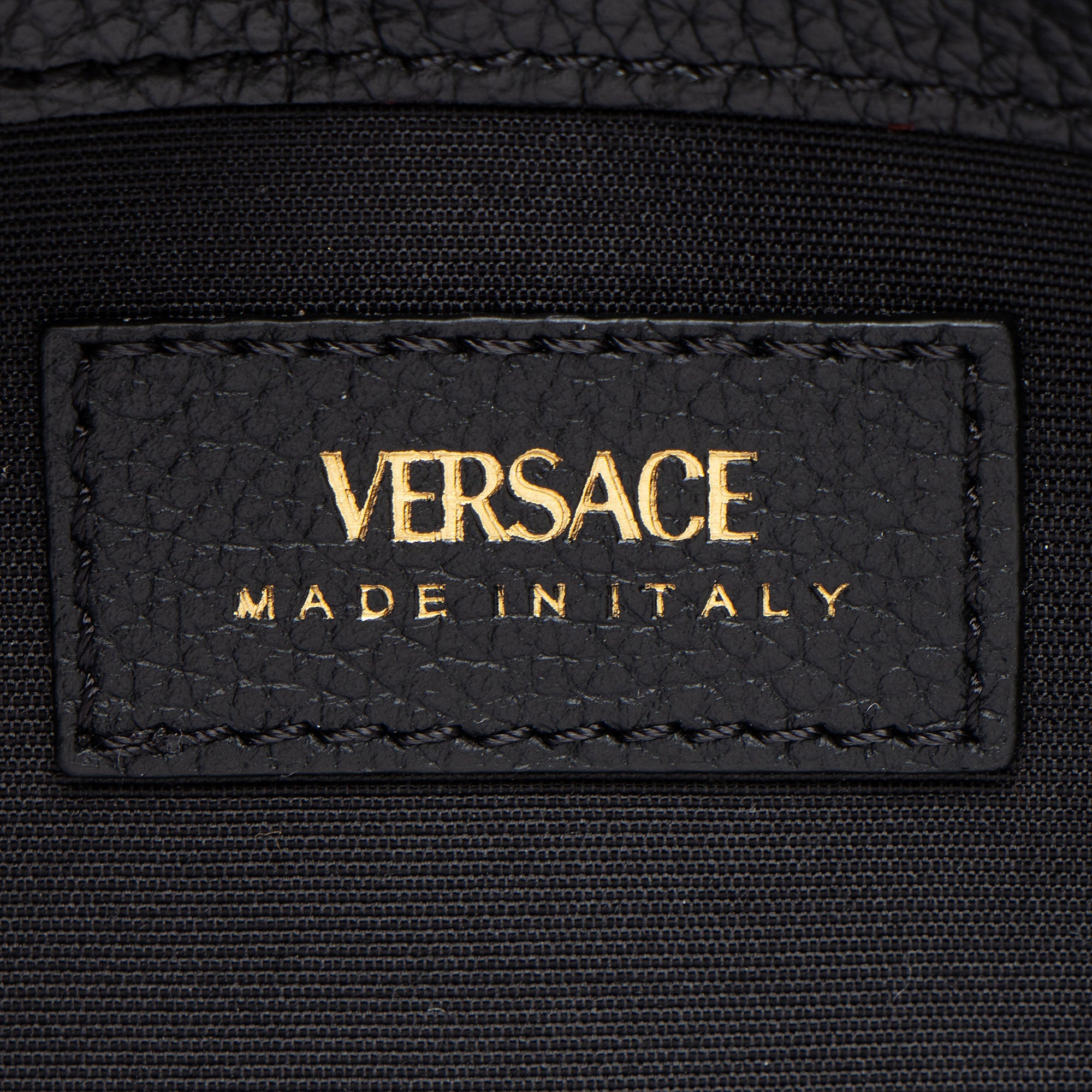 Versace Calfskin Virtus Zip Around Wallet