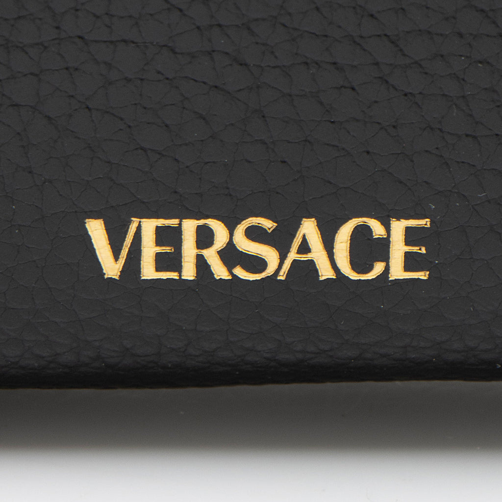 Versace Calfskin Virtus Zip Around Wallet