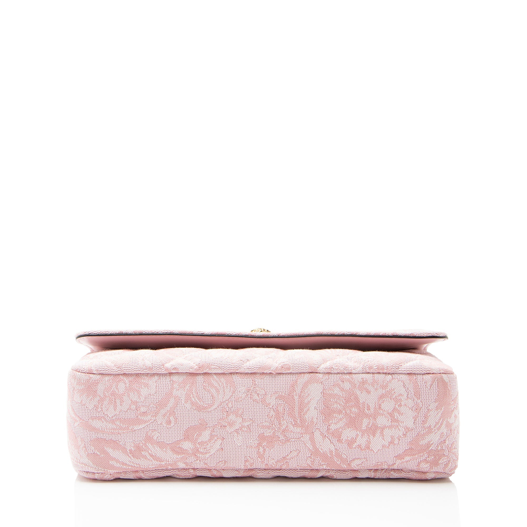 Versace Quilted Jacquard Medusa Medium Flap Shoulder Bag