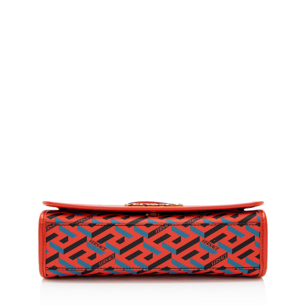 Versace La Greca Coated Canvas Top Handle