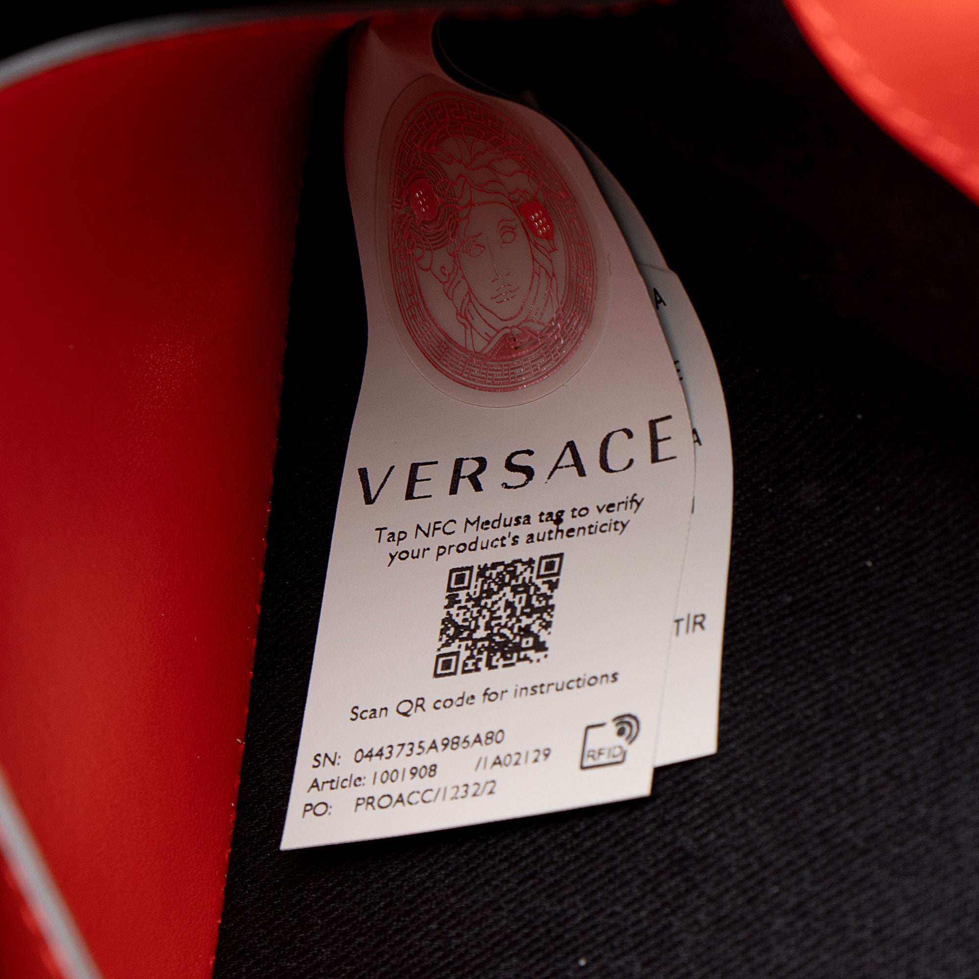 Versace La Greca Coated Canvas Top Handle