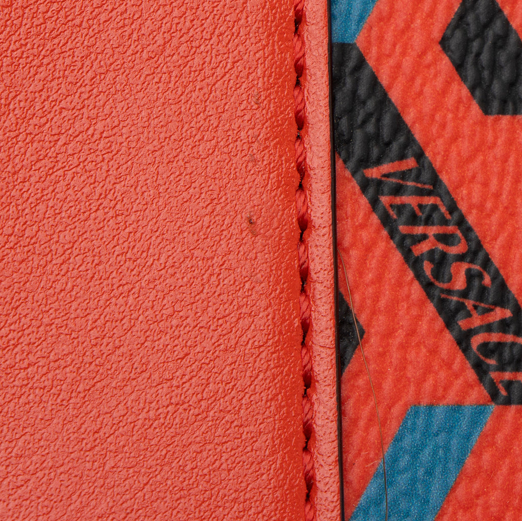 Versace La Greca Coated Canvas Top Handle