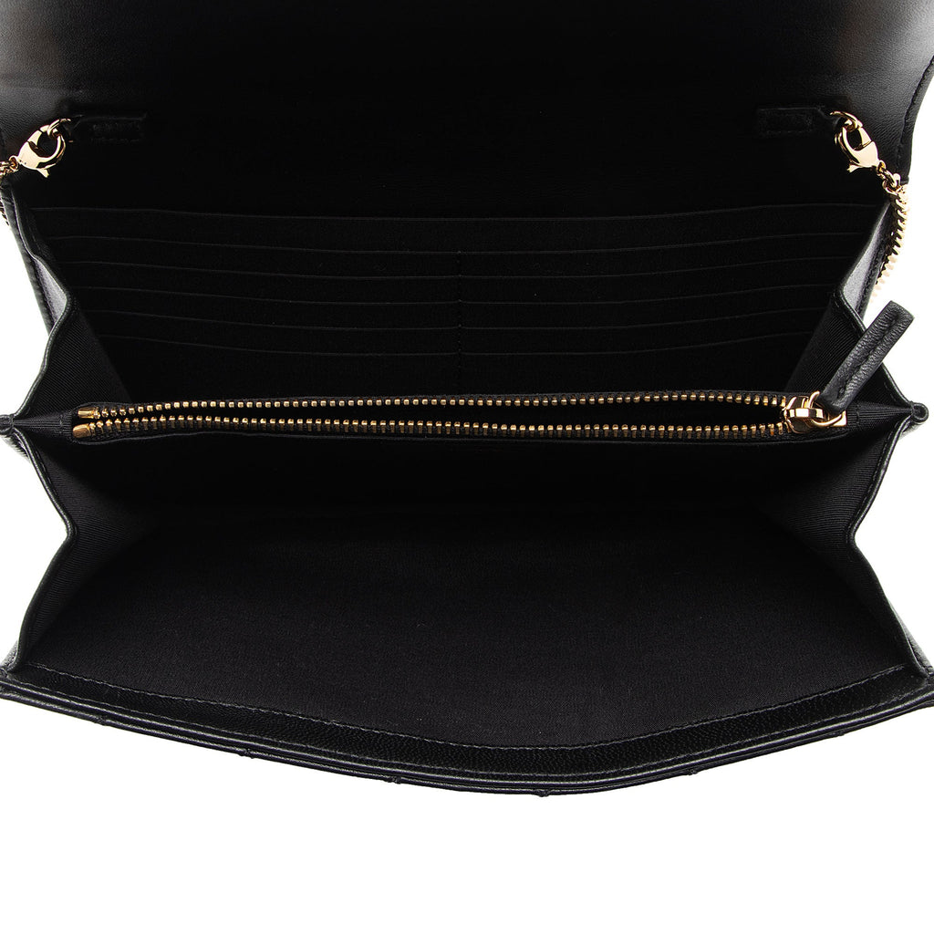 Versace Quilted Lambskin Medusa Wallet On Chain Bag (SHF-kD5DVw)