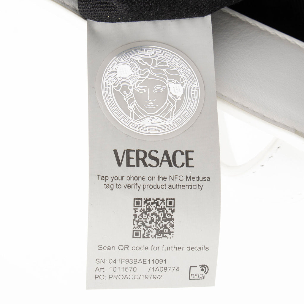 Versace Leather Grecca Goddess Large Tote