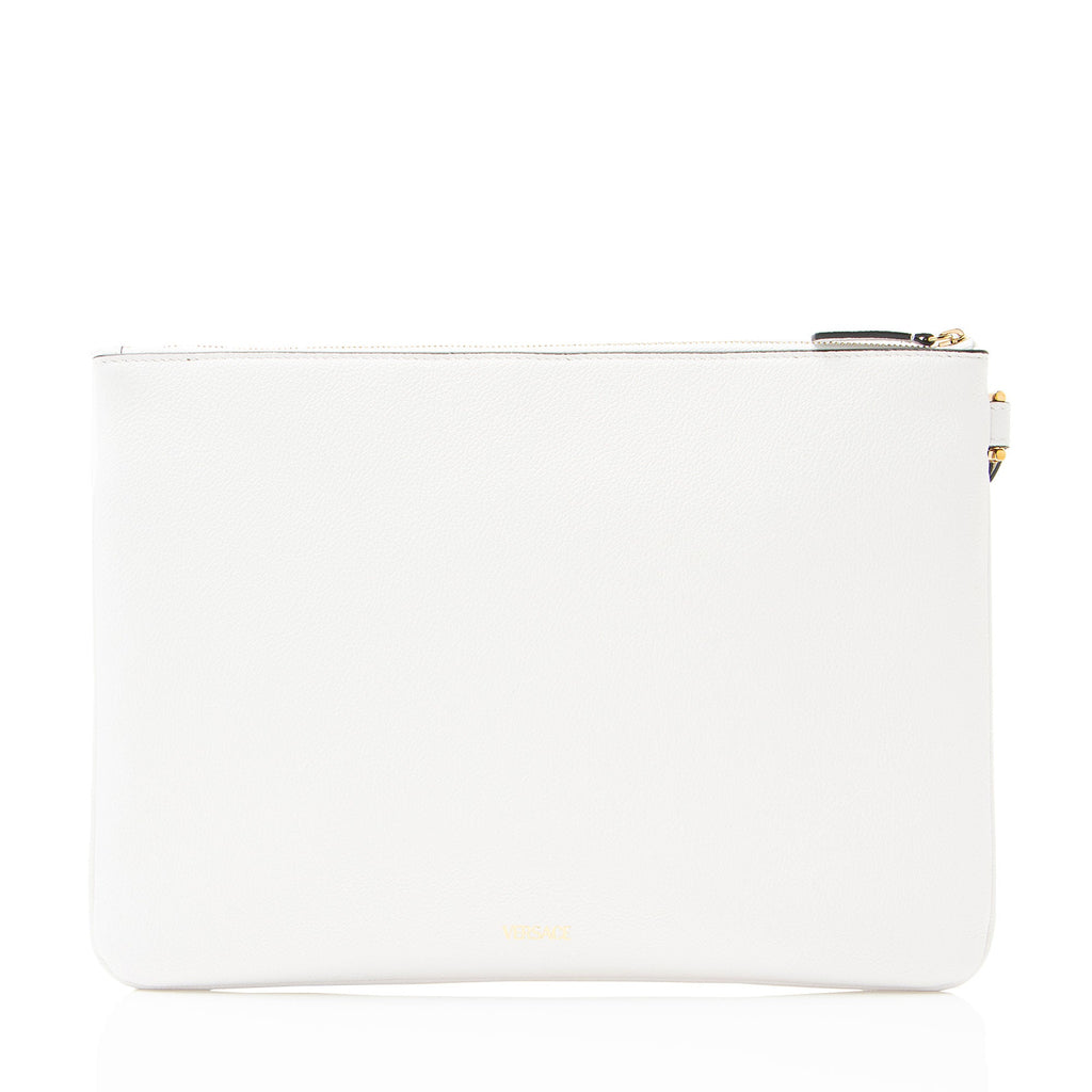 Versace Leather Medusa Wristlet