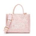 Versace Logo Canvas Barocco Athena Small Tote