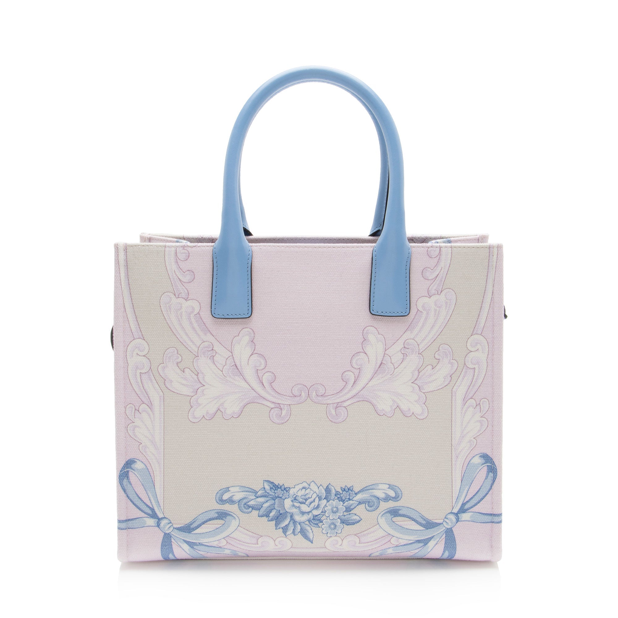 Versace Logo Canvas La Medusa Small Tote