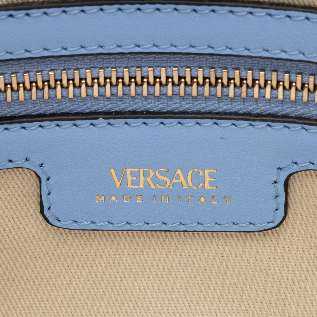 Versace Logo Canvas La Medusa Small Tote