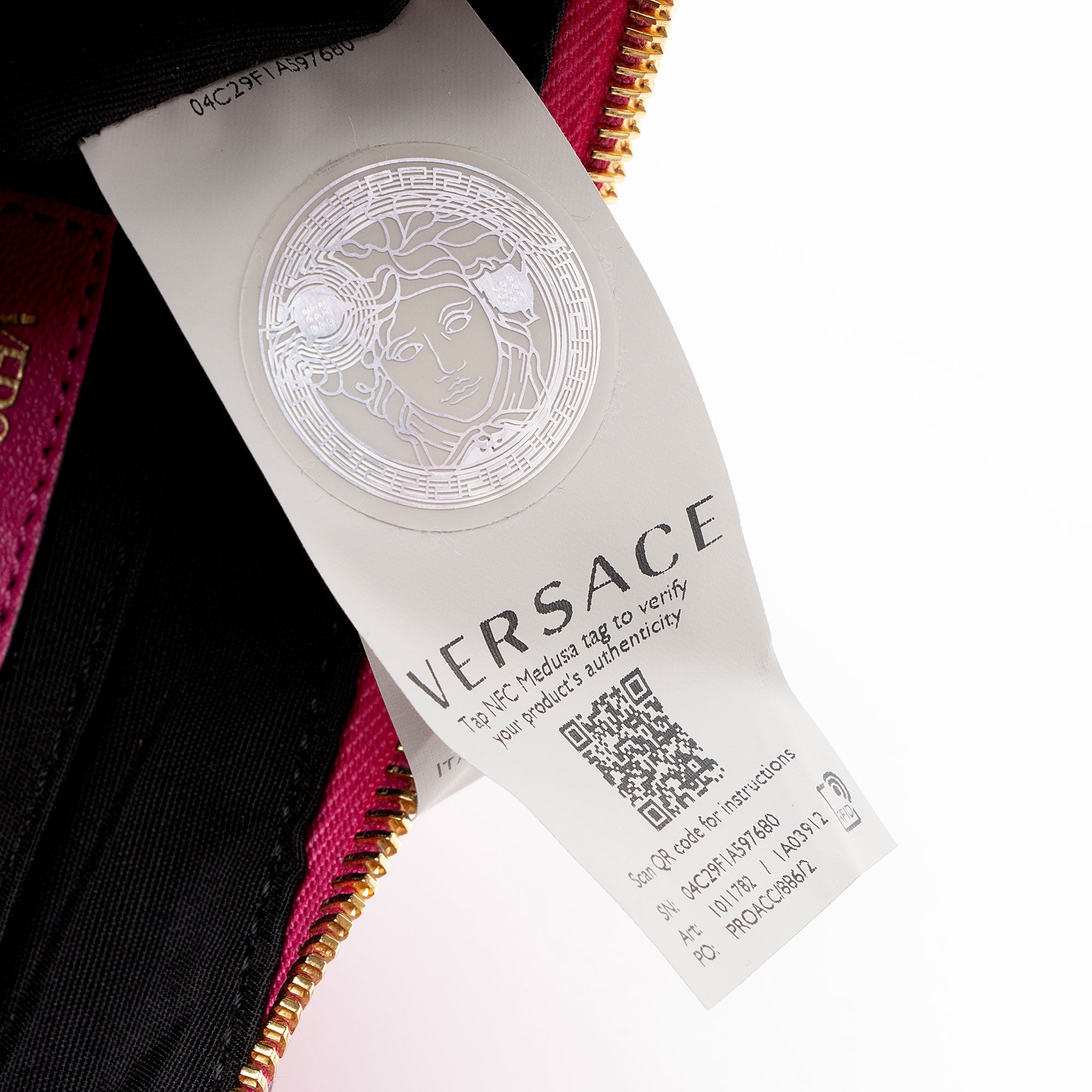 Versace Quilted Leather Medusa Half Moon Shoulder Bag