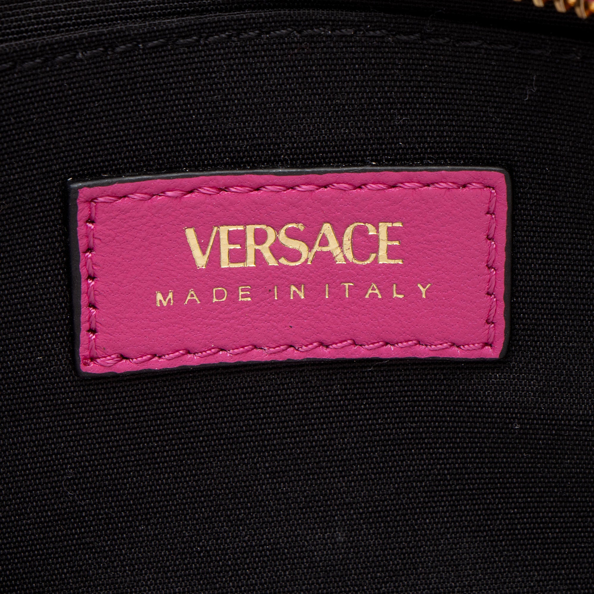 Versace Quilted Leather Medusa Small Camera Bag